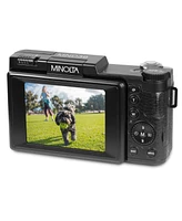 Minolta MND30 30MP 2.7K Qhd 3.0" Lcd Screen Digital Camera, Blue
