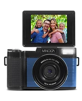 Minolta MND30 30MP 2.7K Qhd 3.0" Lcd Screen Digital Camera, Blue