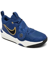 Nike Big Kids' Team Hustle D 11 Fastening Strap Basketball Sneakers from Finish Line