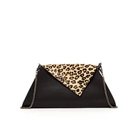 Susu The Angelica Black Leopard Clutch Bag