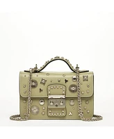 Susu The Hollywood Leather Crossbody Bag Sage Green