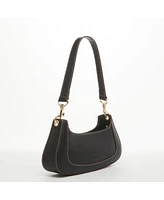 Susu The Emily Leather Baguette Bag Black