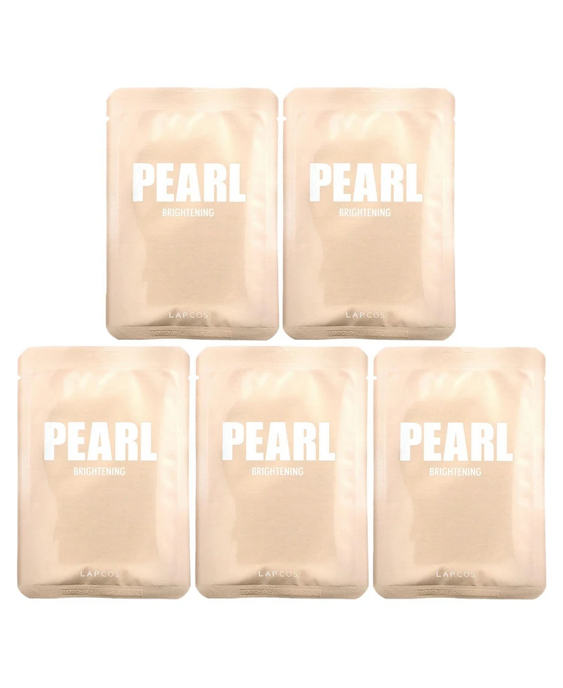 Lapcos Pearl Beauty Sheet Mask Set Brightening 5 Sheets
