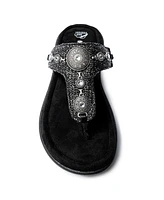 Minnetonka Women's Brecca Embellished Thong Sandals
