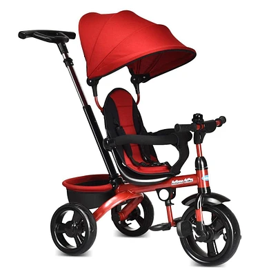 4-in-1 Kids Tricycle with Adjustable Push Handle