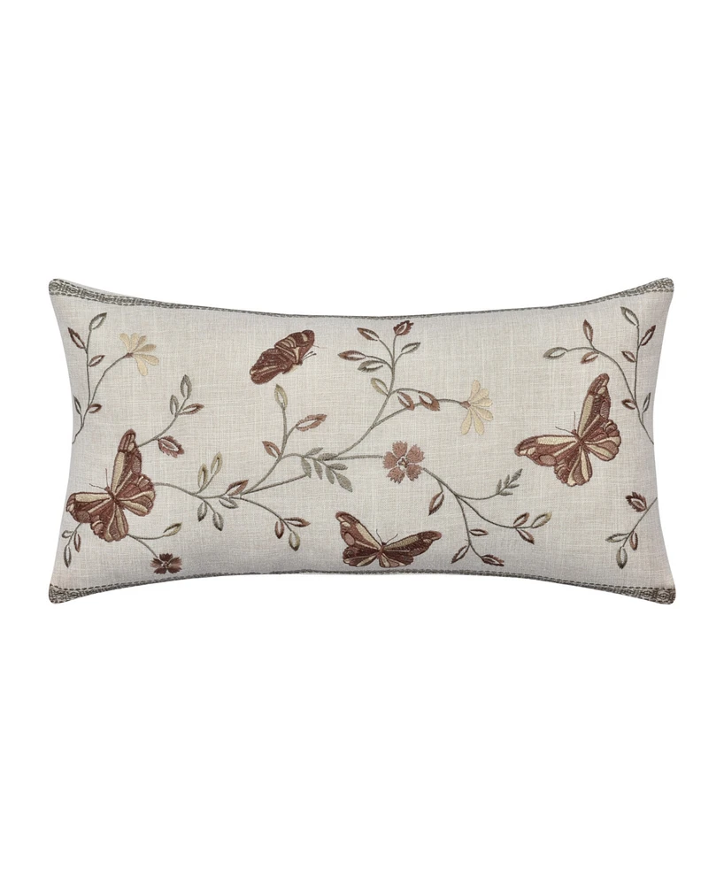 J Queen New York Santa Rosa Boudoir Decorative Pillow, 11" x 21"