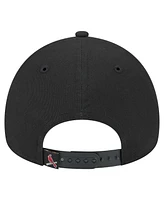 New Era Men's Black St. Louis Cardinals 9FORTY A-Frame Adjustable Hat