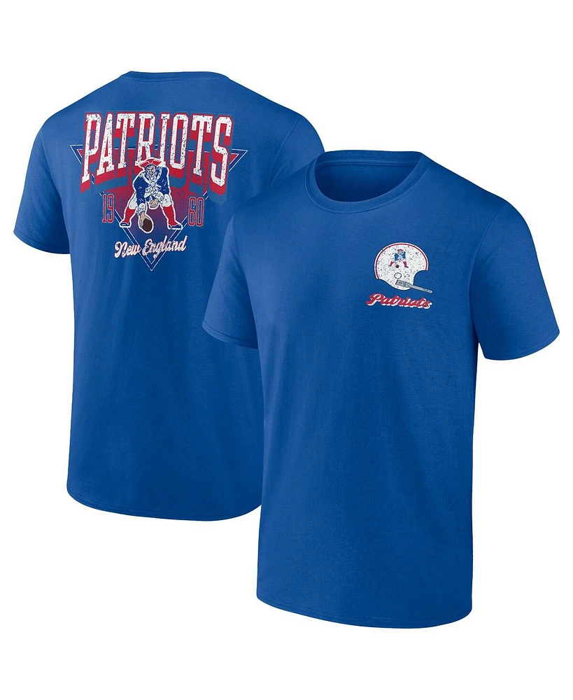 Fanatics Men's Royal New England Patriots Big Tall Throwback Logo T-Shirt