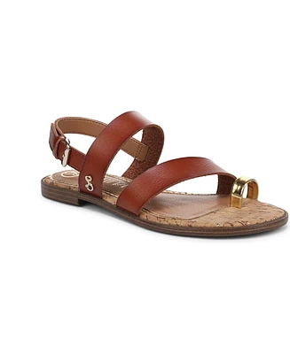 Sam and Libby Women's Perris Toe Loop Strappy Flat Sandals