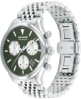 Movado Men's Calendoplan Swiss Quartz Chrono Stainless-Steel Watch, 43mm