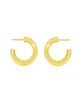 And Now This Edge Gleaming C-Hoop Earrings