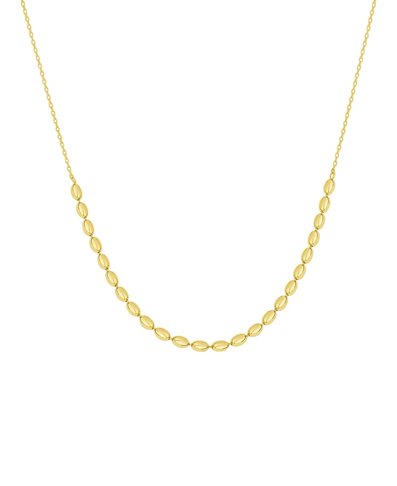 And Now This 18K Gold Plated Bead Chain Necklace