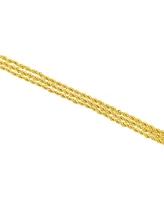 And Now This Triple Twisted Rope Chain Bracelet