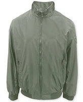 Point Zero Men's Water-Repellent Full-Zip Bomber Windbreaker