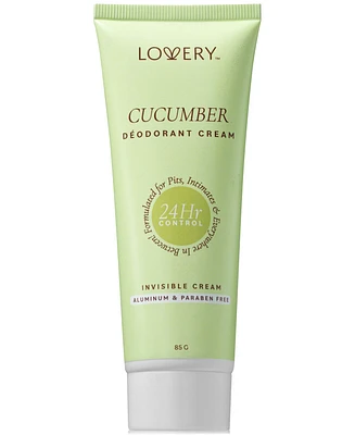 Lovery Cucumber Deodorant Cream, 3 oz.