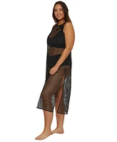 Becca Etc Women's Castaway Island Crocheted Cover-Up Dress