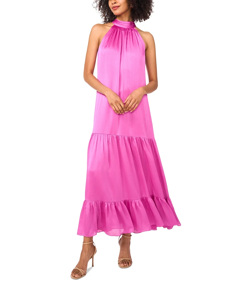 Vince Camuto Women's Tiered Halter-Neck Maxi Dress