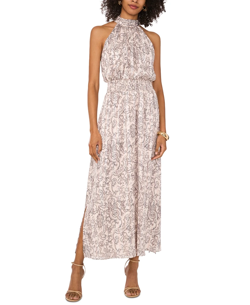Vince Camuto Women's Paisley-Print Smocked-Waist Maxi Dress