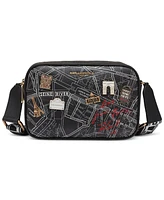Karl Lagerfeld Paris Maybelle Crossbody Travel Print & Pins