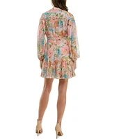 Taylor Petite Floral-Print Fit & Flare Dress