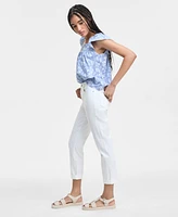 Liverpool Los Angeles Women's Rolled-Cuff Keeper Boyfriend Cropped Jeans