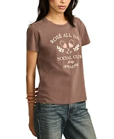 Lucky Brand Women's Rose All Day Crewneck T-Shirt