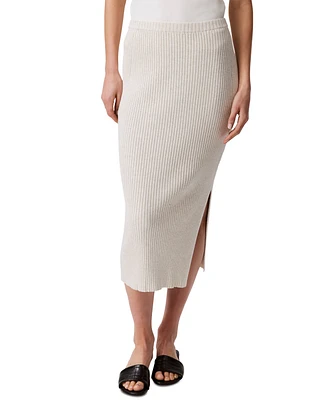 Calvin Klein Jeans Women's Rib-Knit Midi Skirt