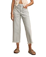 Lucky Brand Women's High-Rise Cropped Wide-Leg Jeans