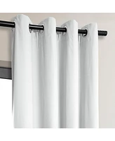 Half Price Drapes Primary White Grommet Signature Velvet Blackout Curtain