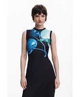 Desigual Women's Fitted cherry dress