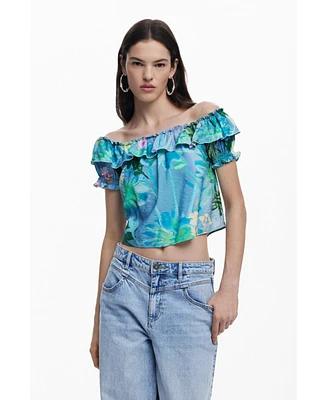 Desigual Women's Ruffle blouse