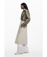 Desigual Women's Detachable two-tone trench coat