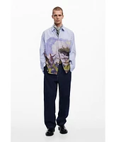 Desigual Men's Landscape print shirt