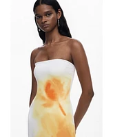 Desigual Women's Floral bandeau dress