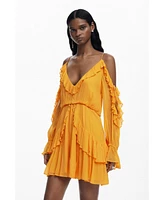 Desigual Women's Ruffled mini dress