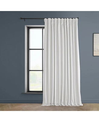 Half Price Drapes Pillow White Extra Wide Heritage Plush Velvet Room Darkening Curtain