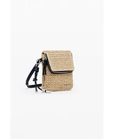 Desigual Women's Raffia phone holder wallet