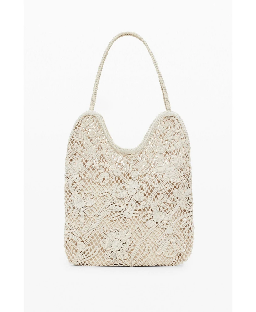 Desigual Women's Medium crochet shoulder bag