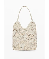 Desigual Women's Medium crochet shoulder bag
