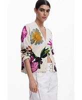 Desigual Women's Floral print cardigan