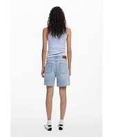 Desigual Women's Etnic denim Bermuda shorts