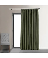 Half Price Drapes Hunter Green Signature Extra Wide Velvet Blackout Curtain