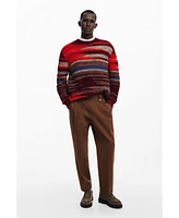 Desigual Men's Thick striped sweater