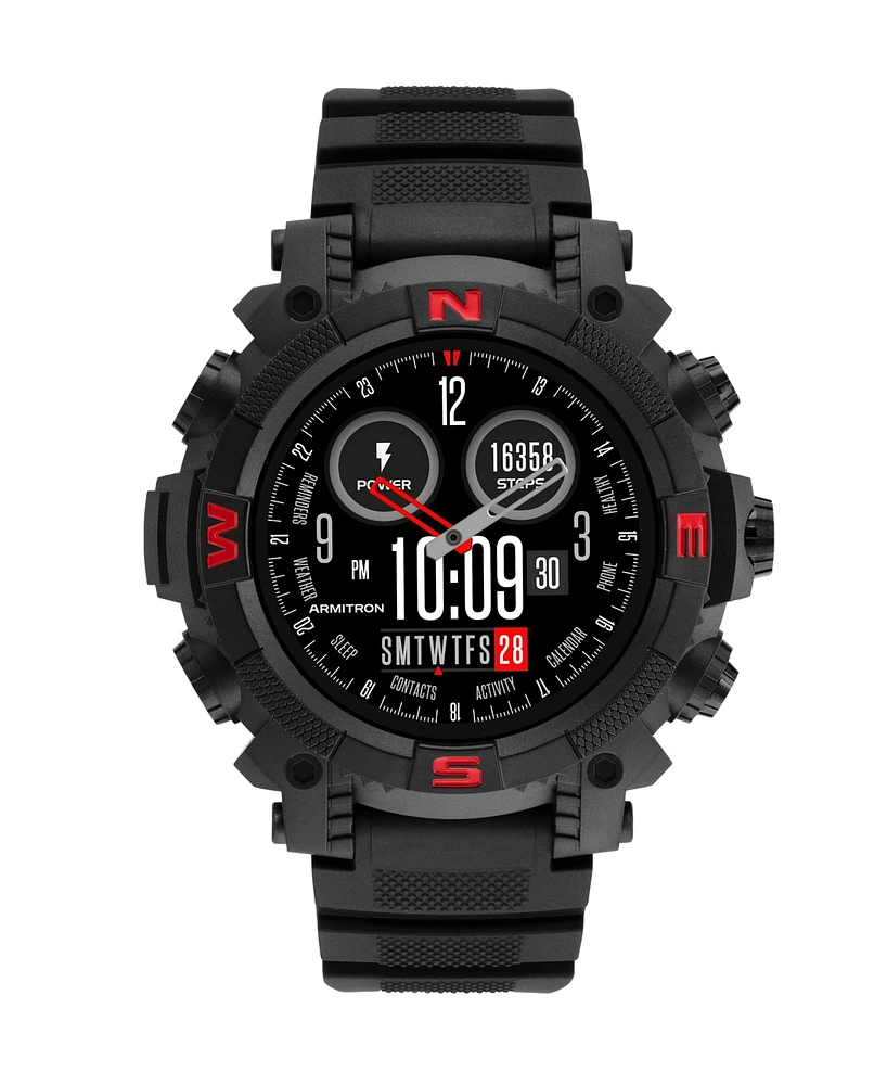 Armitron Connect Sync Black Tpu Smartwatch, 53mm