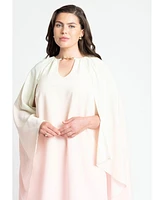 Eloquii Plus Size Ombre Mini Cape Dress