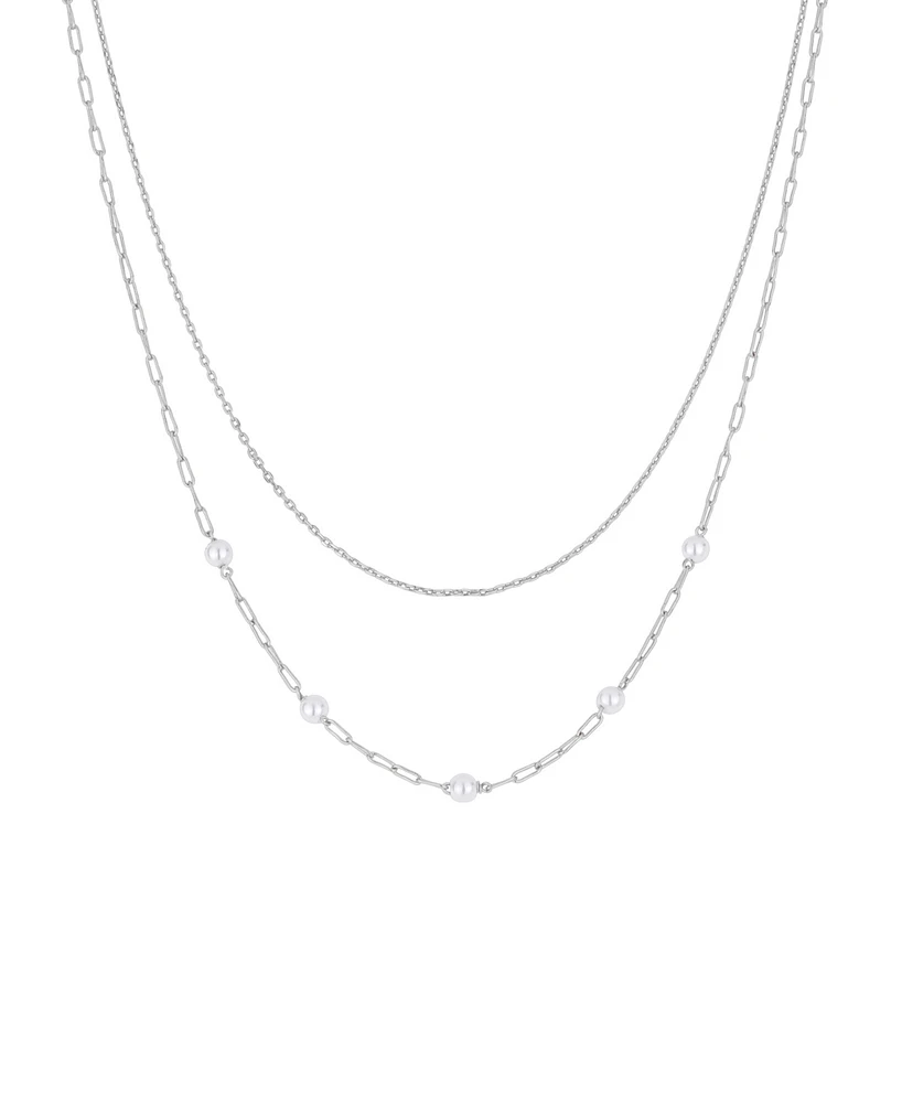 And Now This Simulated Cultivated Pearl Layered Necklace