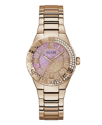 Guess Women's Analog Rose Gold Tone Stainless Steel Watch, 36mm