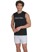 Calvin Klein Men's Logo Sleeveless Swim Rash Guard