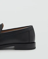 Mango Men's Leather Penny Loafers