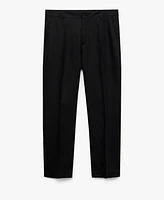 Mango Men's Eu Regular-Fit Linen Pants